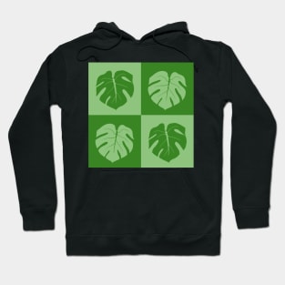 Monstera Checkerboard Hoodie